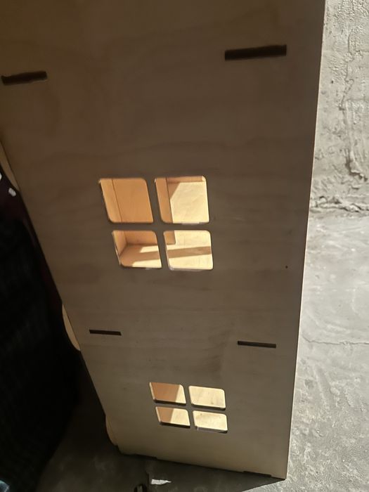 Игрушечный домик для девочек из натурального дерева