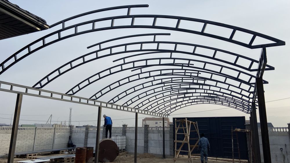 Ворота Навес Решетки Алматы Сварочныи работы