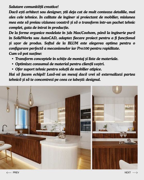 Proiectare Mobilier pe comandă