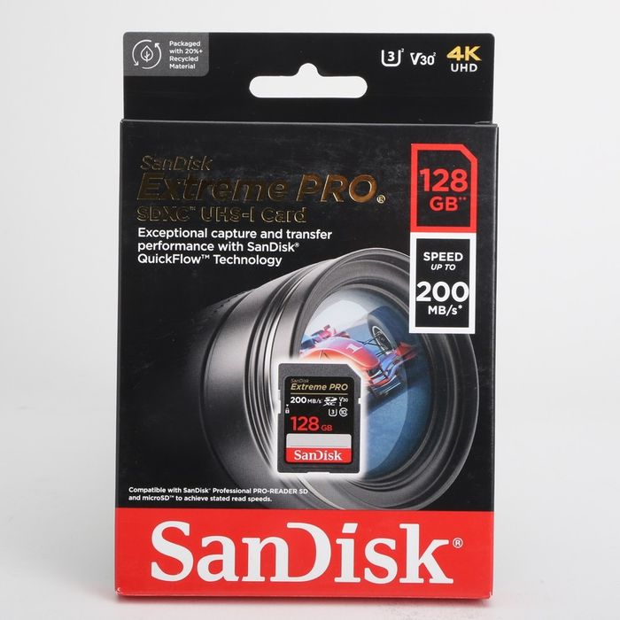 SanDisk extreme Pro 128gb 200mb/s