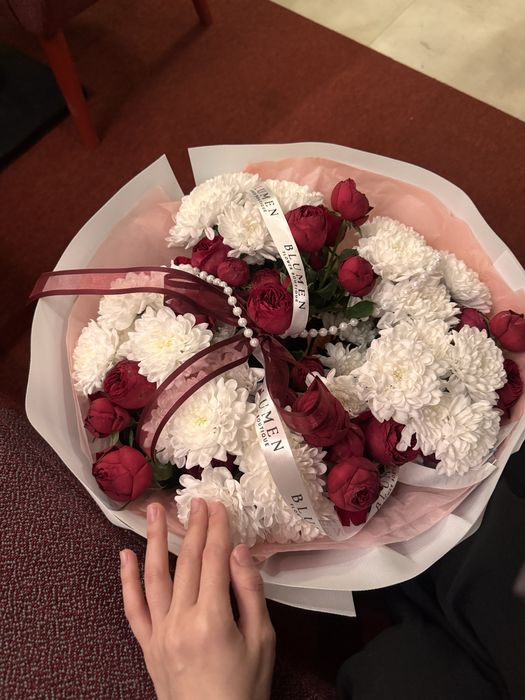 Букет из живых цветов