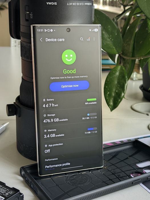 Samsung Galaxy S23 Ultra, battery 91% 512gb / 12gb ram, Cream White