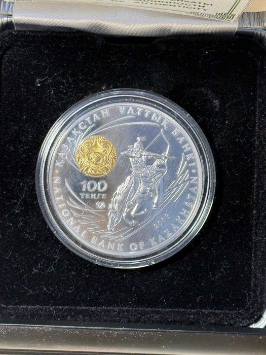 Чингиз-Хан серебряная монета