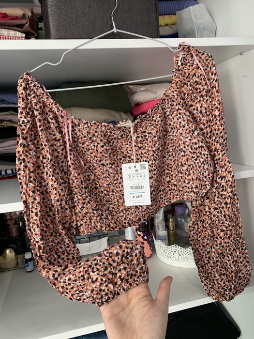 Bluza/ top pana in talie