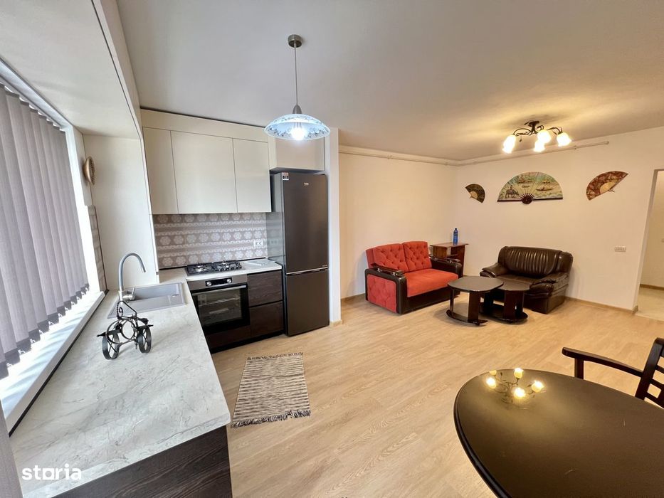 Inchiriere-apartament-2 camere-open space-nou-parcare-mobilat-utilat — fotografia 3