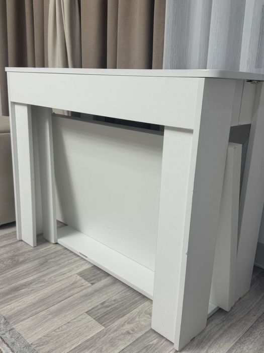 Стол консоль-трансформер, 200х100x76 см, ЛДСП, белый