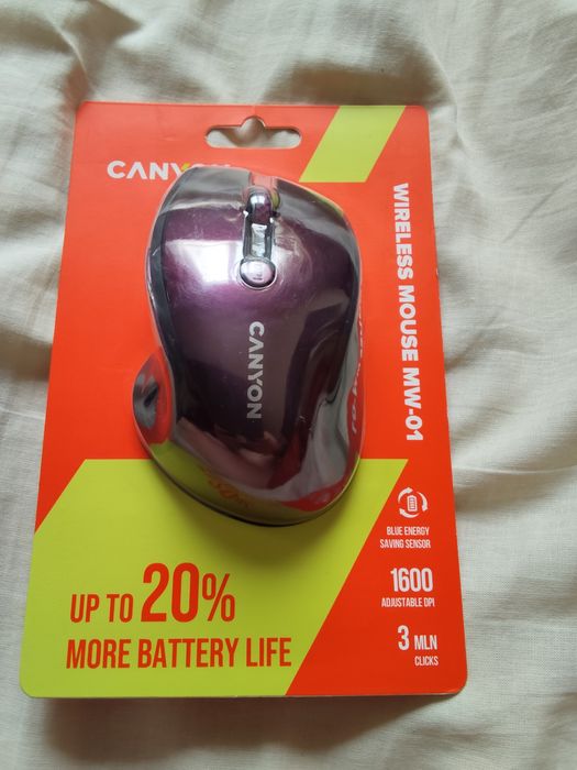 Mouse wireless Canyon MW-01 cu 6 butoane,1600DPI,3milioane clicuri,nou