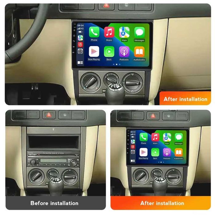 Мултимедия за Volkswagen Golf 4, MK 4 IV, VW,Jetta MK4 Bora, Навигация, Carplay, Waze, Android Auto, 2002-2008 година