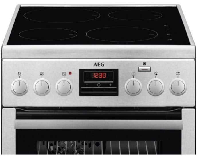 Aragaz mixt AEG CIB56400BX, Plita inductie, Cuptor electric 50 cm