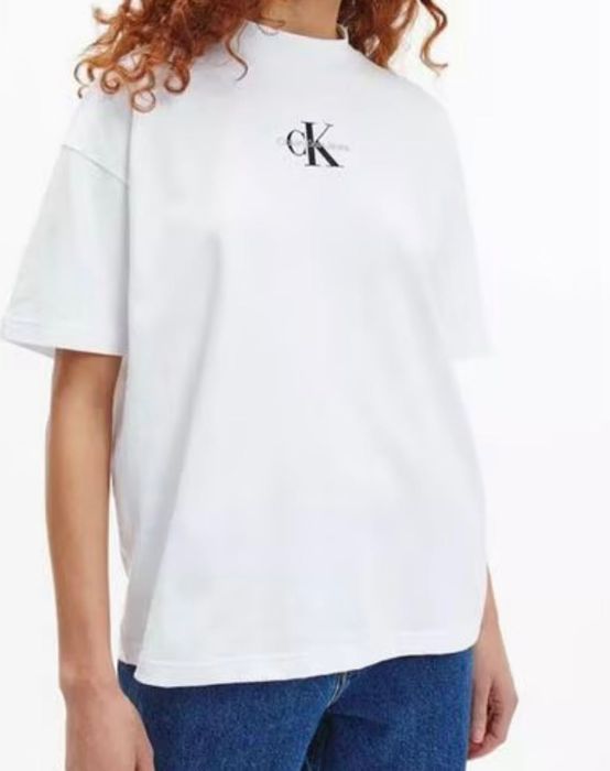Calvin Klein Jeans бяла тениска