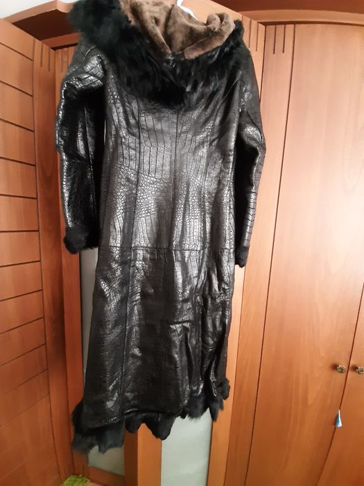 Дубленка  кожанная