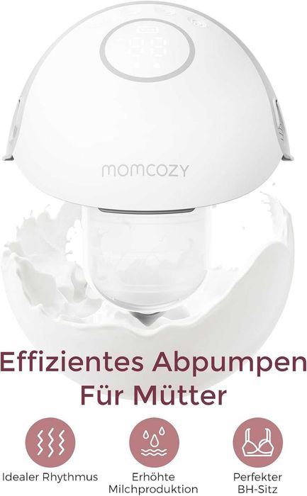 Електрическа помпа за кърма Momcozy M6 Mobile Style в розово/червено.