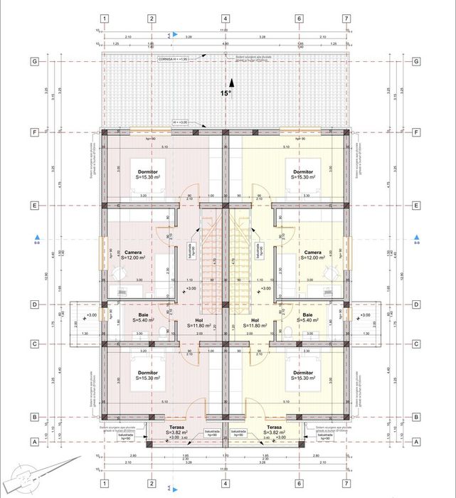 Duplex Modern in Chisoda zona linistita