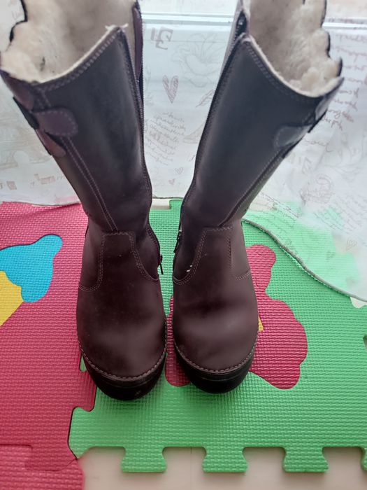 Cizme piele fetițe mărimea 32/33 ddstep