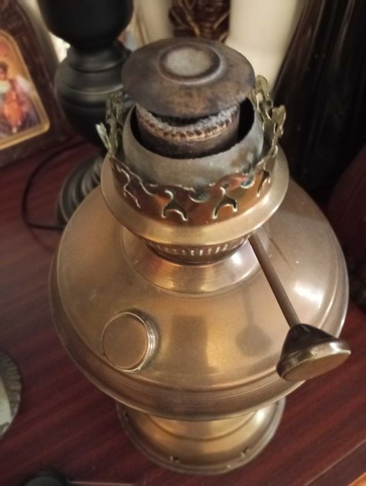 Старинна газова , газена лампа