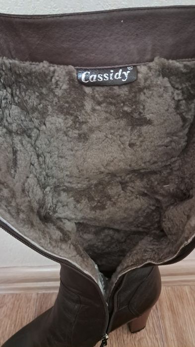 Сапоги зимние кожа 39-40 рр