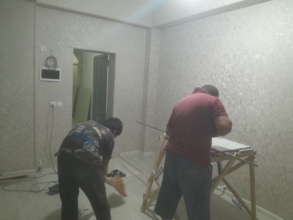 Обой ламинат эмуляция oboy laminat поклейка обойев  падключ