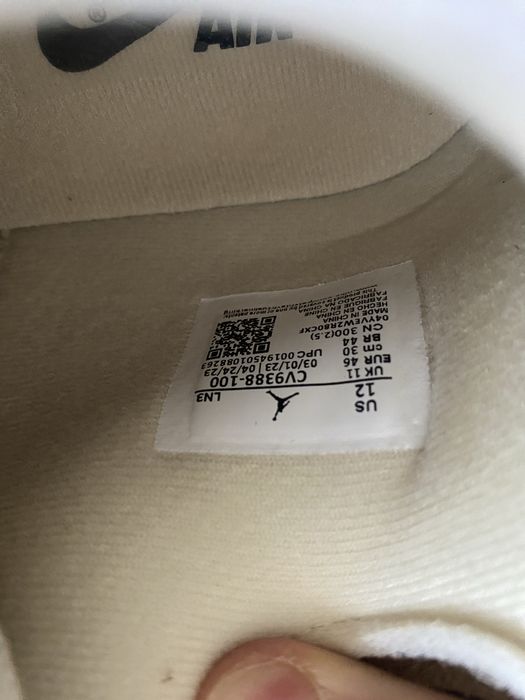 Adidasi Air Jordan 4 low trainers