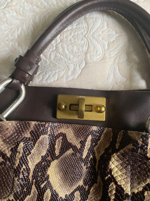 Страхотна чанта P**r ada и Chloe кожена