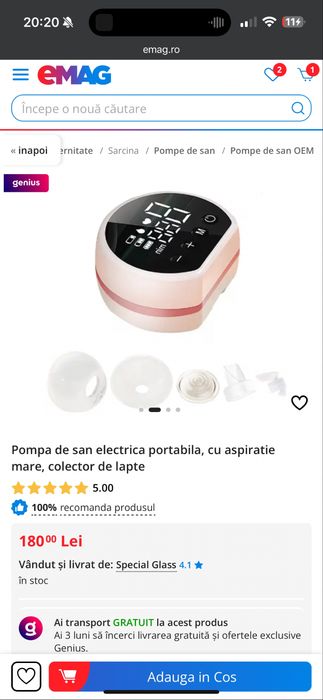 Pompa san hand free