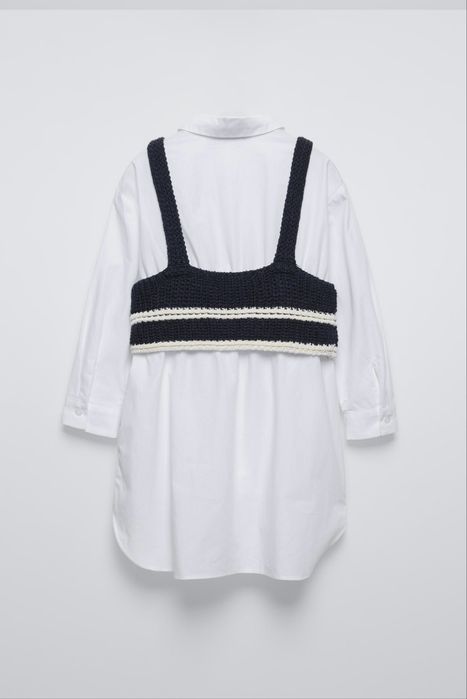 Rochie tip camasa Zara fete marime 122 pt 7 ani