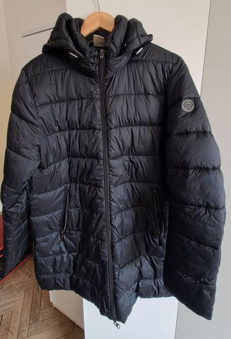 Geaca iarna femei Alba Moda cu guler blana si captusita cu puf de gasc