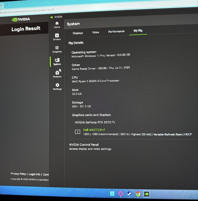 Setup gaming, RTX 3070 Ti, monitor 360hz, scaun gaming, periferice.