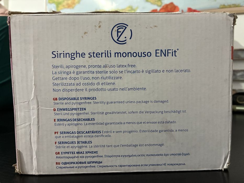 Seringa sterila ENFit 60 ml - Gastrostomă