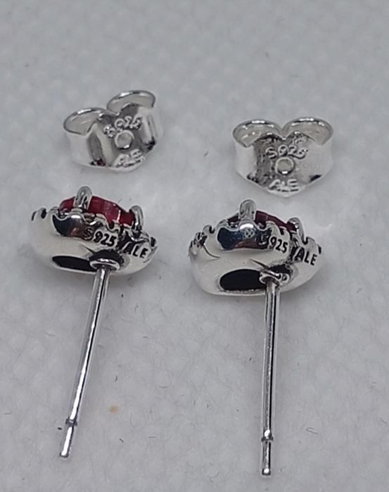 Set Nou Pandora Moments Heart Red Silver S925 Ale