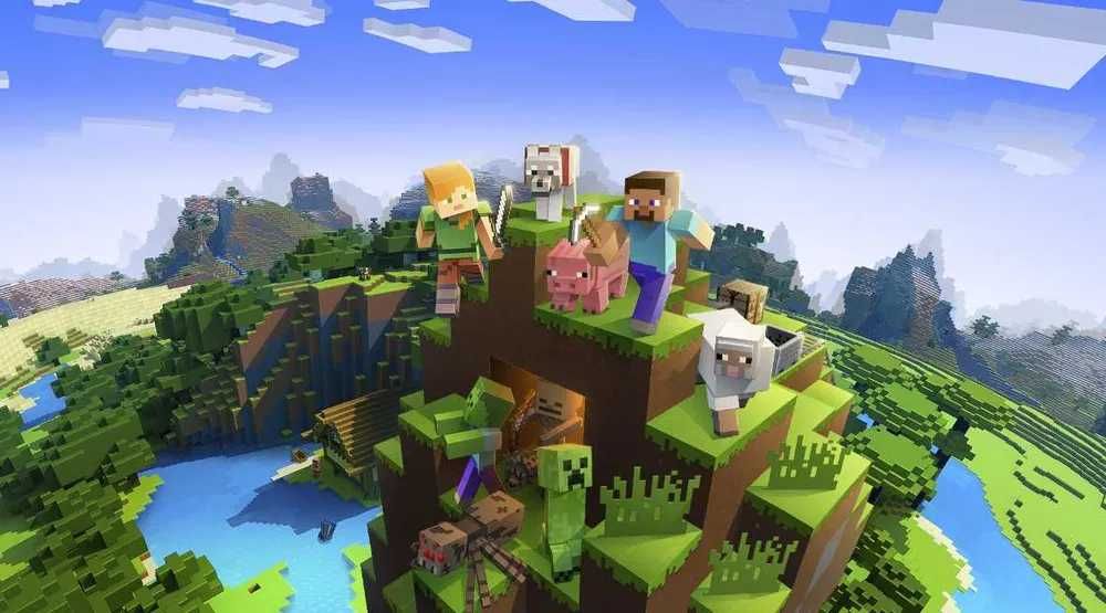 Игра Minecraft на Xbox 360 икс бокс майнкрафт