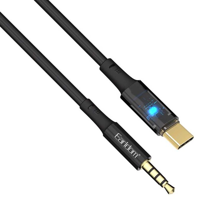 AUX към Type-C кабел за смартфон Earldom, 3.5мм жак 1 метър USB-C