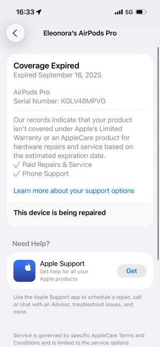 Apple AirPods Pro – оригинални (едната не работи)