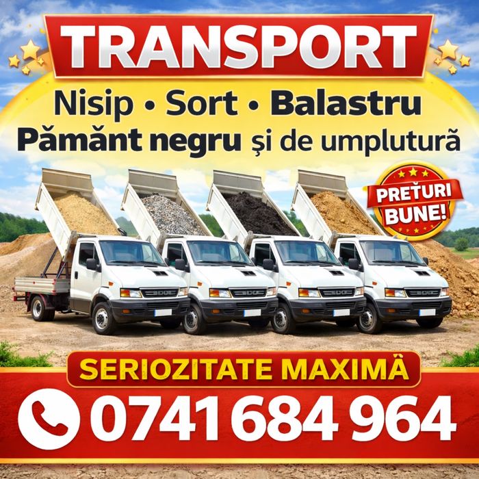 Transport Balastru,Pamant negru‼️‼️‼️
