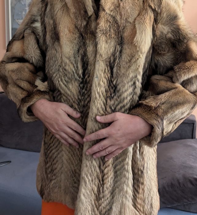 Нова цена! Кожено палто от цели кожи, чакал