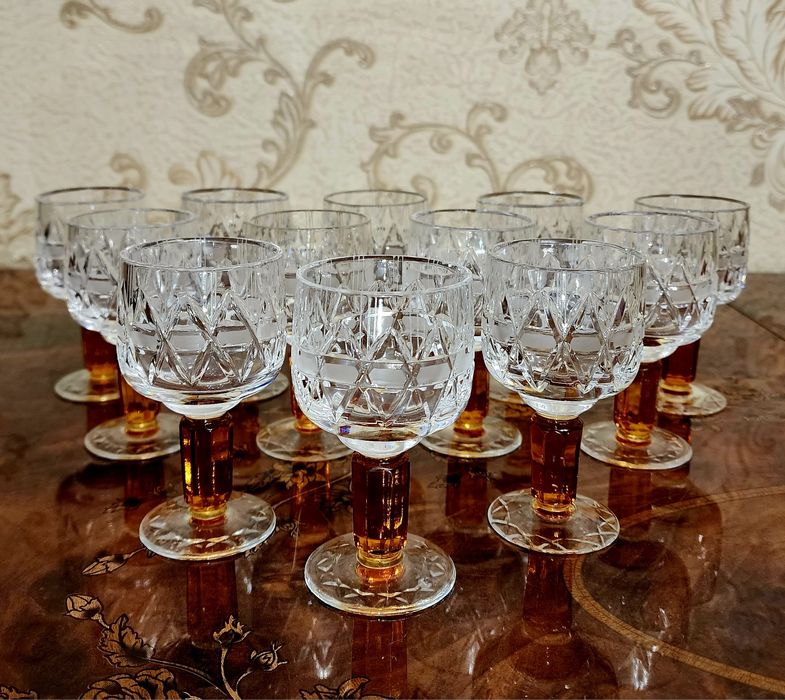 Рюмки "Олимпийские". Хрусталь.