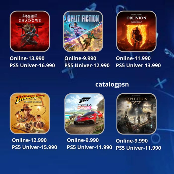 PS4 / PS5 үшін цифрлық ойындар