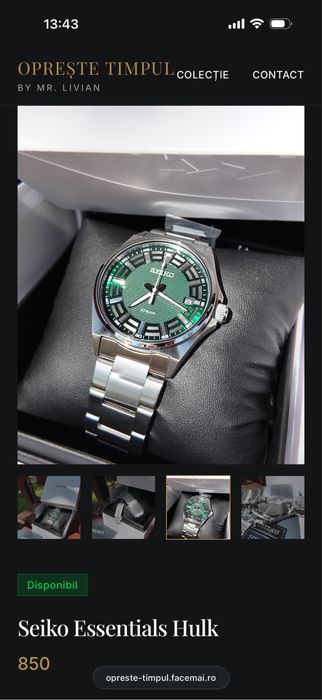 Seiko Essentials Hulk
