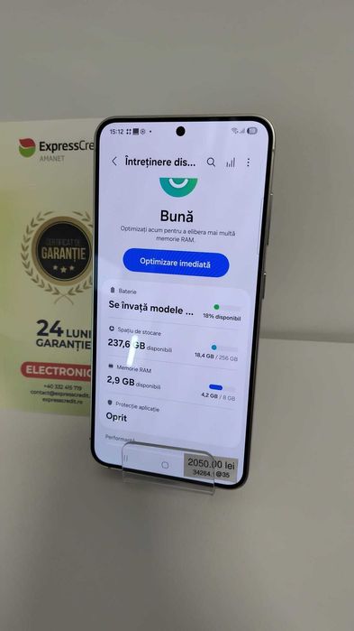 (AG 35) Telefon Samsung S24 B.34264 / 2050 lei / Garantie 2 ani