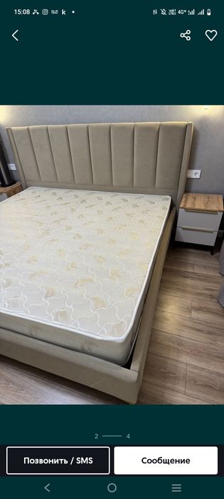 Кровать 200х180.200х200б/у