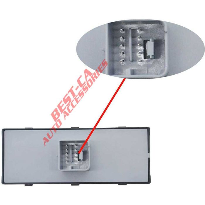 Butoane cromat geamuri electrice sofer 10 pini pentru VW si Seat