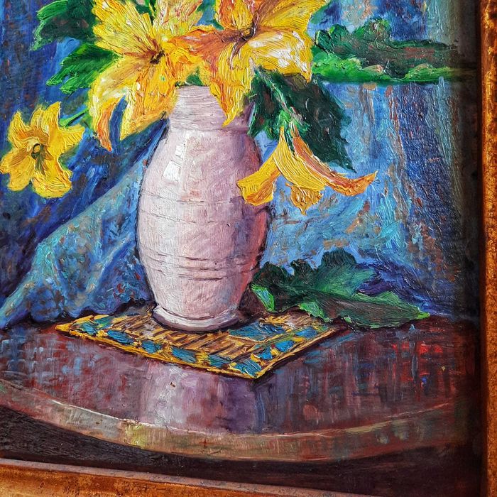 Христо Каварналиев  маслена картина, натюрморт