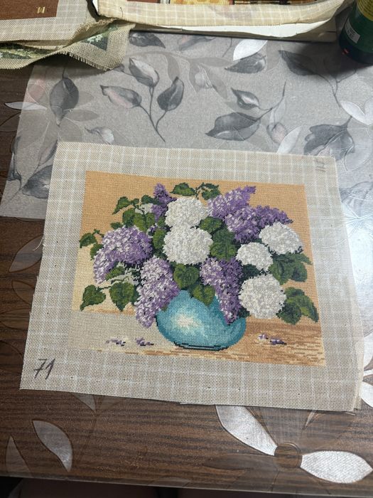 Goblen Ikebana cu liliac