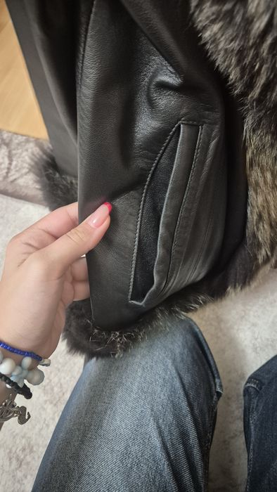 Яке от естествена кожа дамско