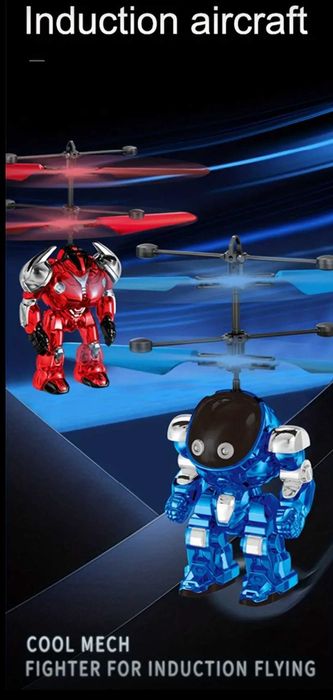 Robot zburator luminescent cu detecție inteligentă, control cu palma