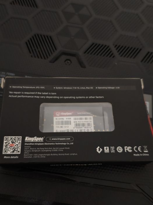 Продам ssd kingspec m2 nvme 512gb