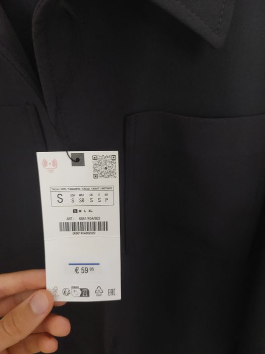 Jachetă de tip cămaşă boxy fit