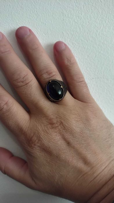 IEFTIN !!! Inel argint masiv 925 oriental cu piatră naturală