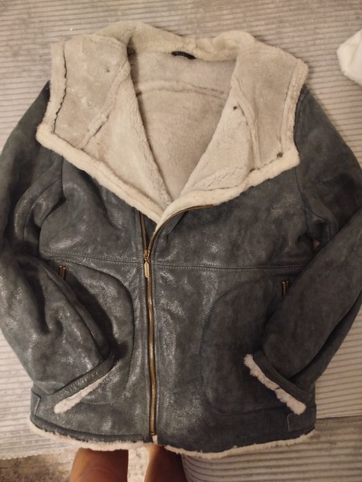 Geacă de piele cu blanā pt femei