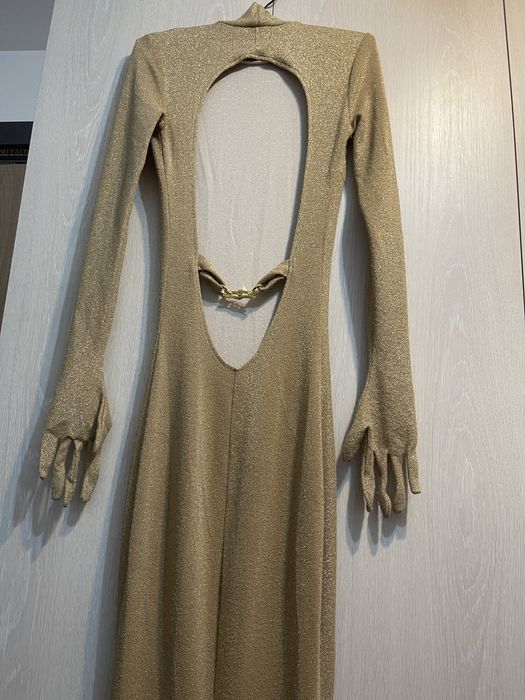 Rochie aurie de ocazie