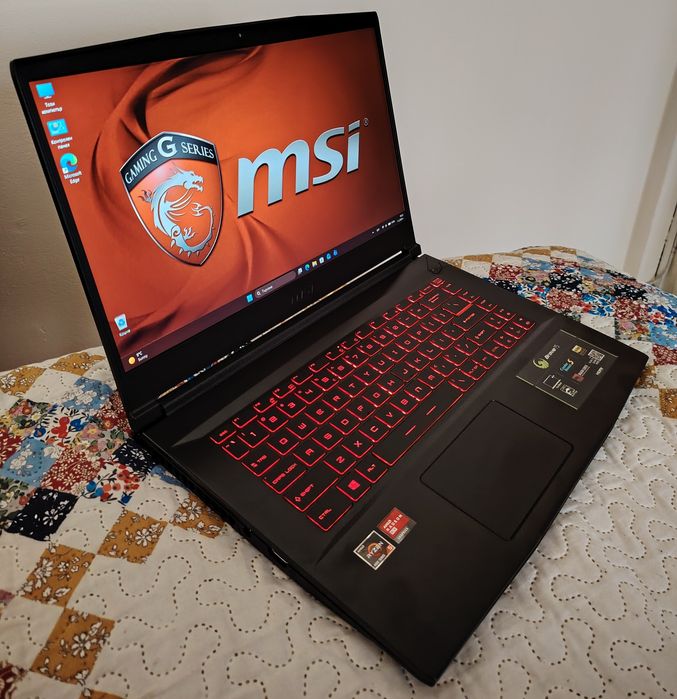 Само за 599 евро ! Геймърски бърз лаптоп MSI Bravo 15 Ryzen 5 16GB 1TB